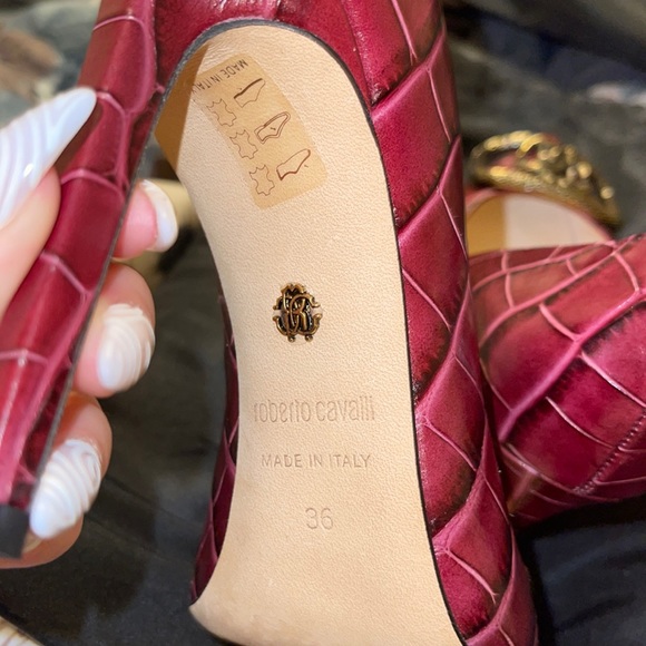 Roberto Cavalli Mirror Snake 110mm Pump - Picture 4 of 4